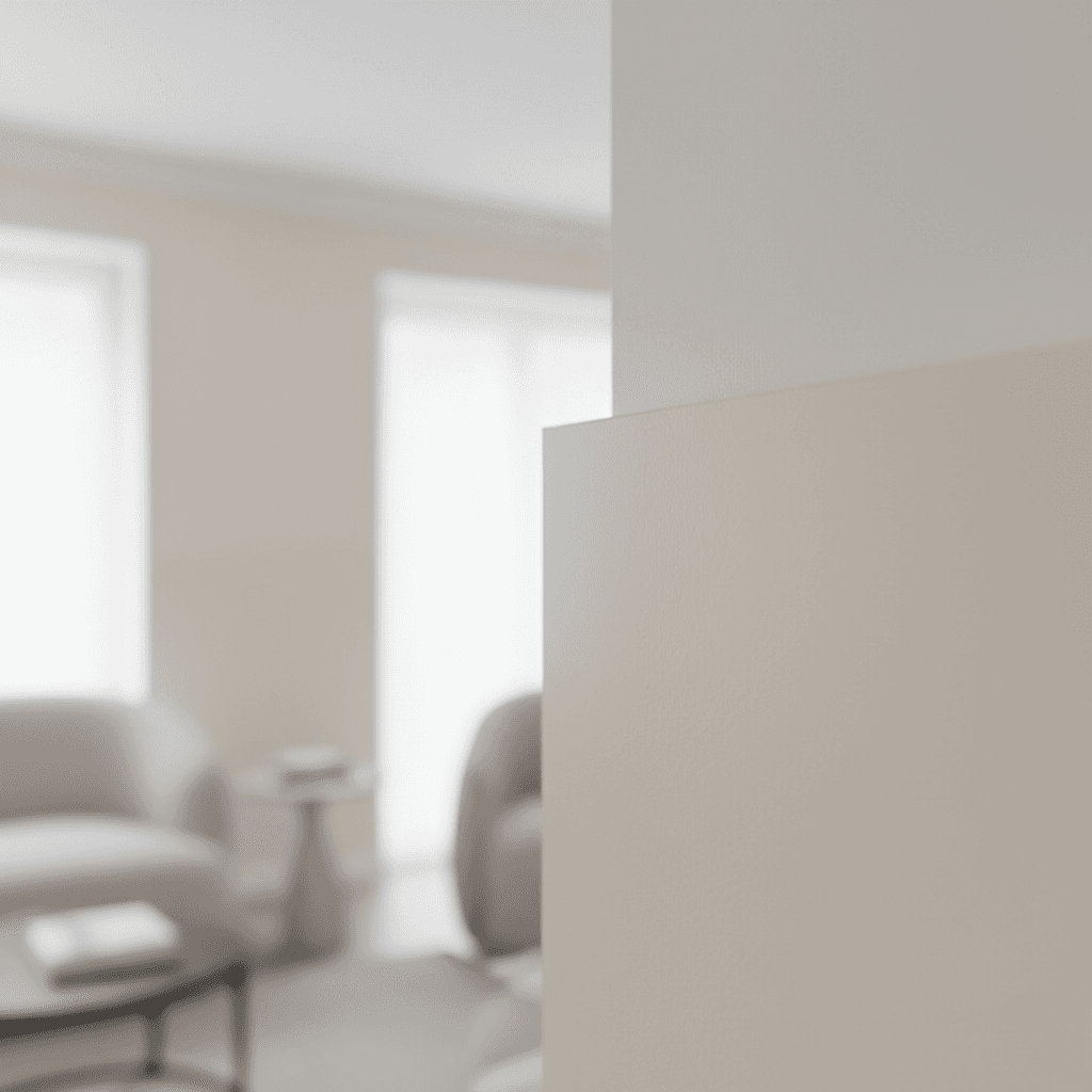 Perfectly executed corner detail where freshly painted walls meet ceiling with crisp white finish